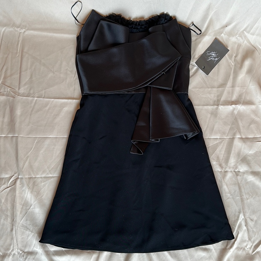 ABS Allen Schwartz collection strapless evening dress